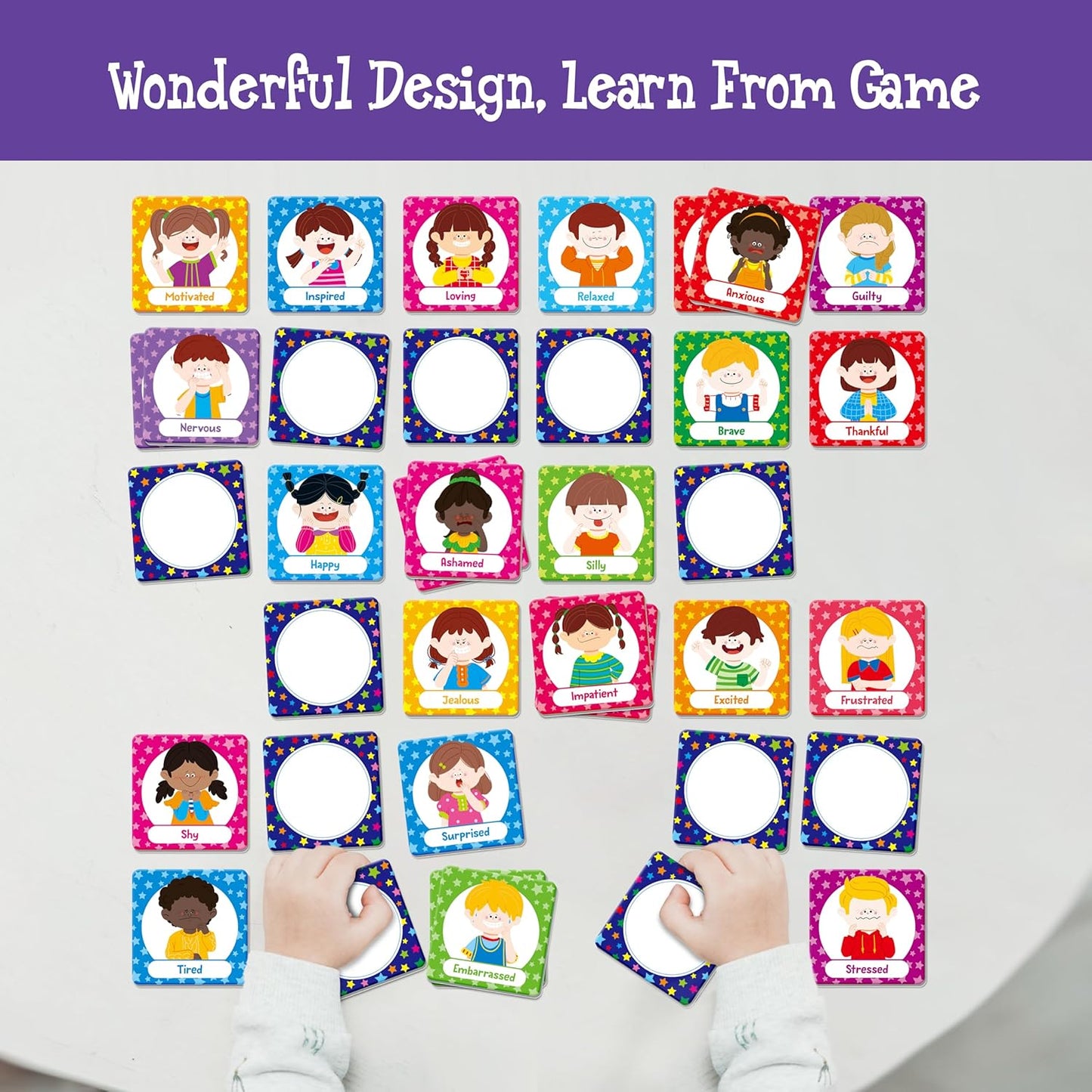 Memory Matching Game, 72 PCS Sight Words Matching Cards for Kids, 36 Pairs Memory Cards, Educational Toy for Children to Learn Sight Words 5+ Years Old