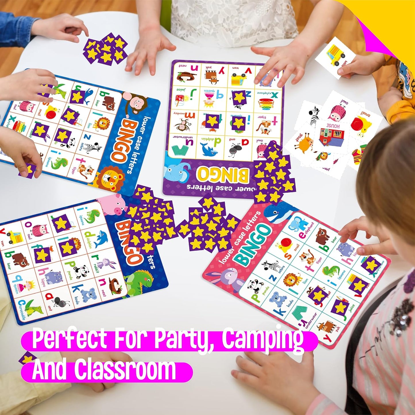 Sight Word Bingo Game, 144 Sight Words Learn to Read Level 1 & Level 2 Bingo Board Game Dolch's & Fry's Words Lists for Kindergarten and Preschool, Grade 1st, 2nd, Kids 4-8 (Up to 25 Players)