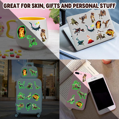 96PCS Dinosaur 3D Pre-Cut Temporary Tattoos - Stickers for Birthday Party Supplies, Decorations, and Favors - Super Cute Gifts for Kids, Boys & Girls, Classroom Prizes, and Themed (Normal)