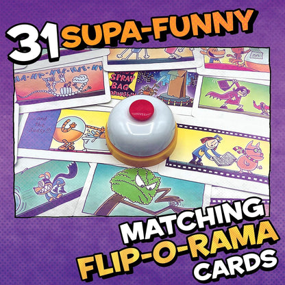 University Games Dog Man Flip-o-Rama Card Matching Game for Kids, Family Memory Card Game Ages 6+, Based on Dog Man Books by Dav Pilkey