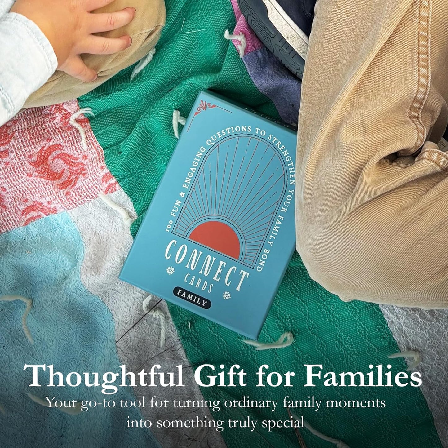 Connect Cards Family Edition - 100 Family Conversation Cards for Kids and Parents to Spark Deeper Connections & Meaningful Moments - Conversation Starters at Home, Dinner, or Travel