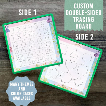 Kid's Name Tracing Board | Dry Erase Letter Tracing | Reusable Writing Practice Board | Personalized | Ballet Theme