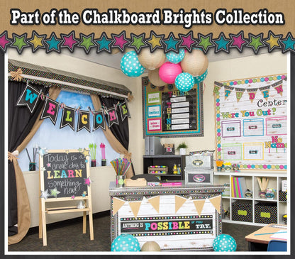 Teacher Created Resources Chalkboard Brights 3" Bold Block Magnetic Letters (TCR77212)
