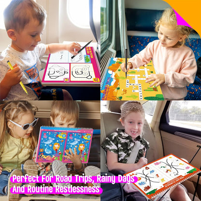 SpriteGru Dry Erase Mazes Game Pad, 30 Mazes Reusable & Erasable Book, Fun Brain Challenge Games Interesting Educational Toy and Learning Tool for Road Trip Airplane Travel