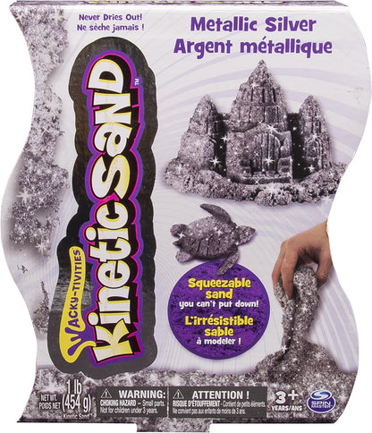 Kinetic Sand 6026411 "Metallic Sand Assortment Playset (Variety of Styles – Style Picked at Random)