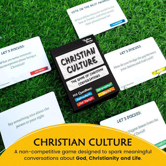 Kulture Games - Bible Conversation Cards for Kids - Christian Family Games - Faith Based Educational Card Games - Sunday School Christian - Gifts Learning - Ages 6+