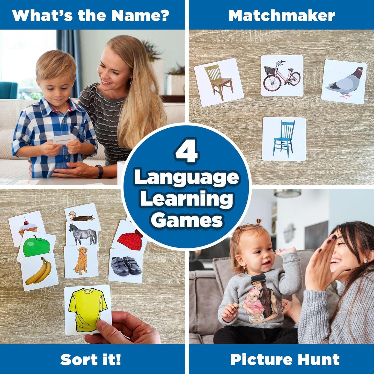 ThinkPsych First Nouns Picture Play Cards | Award Winning | 150 Picture Cards for Speech Development | Autism and Speech Therapy Materials | Best Flash Cards for Toddlers and Homeschool