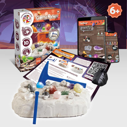 Science4you Fossil Digging Kit for Kids – Archeology, Excavation and Paleotology Kits for Kids, Fossil Dig, Stem Toy and Gift for Boys and Girls Age 6 7 8-12+