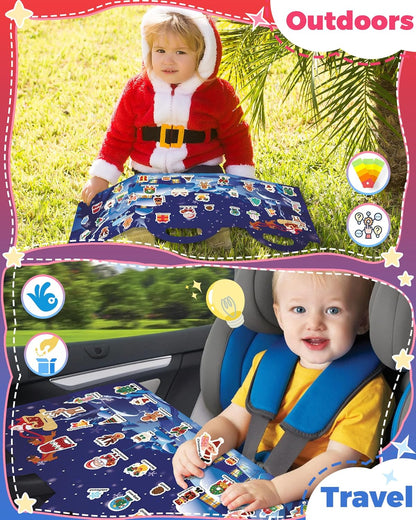 Halloween Sticker Books for Kids, Reusable Sticker Books for Toddlers, Halloween Travel Toys Acticities Crafts Birthday Gifts for Boys Girls Kids