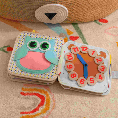 GOODMOM Busy Book for Toddlers Age 1-3 - Interactive Quiet Felt Activity Book, Travel Toys for Kids,Learning Toys, Fine Motor Skills, Color Shape Recognition,