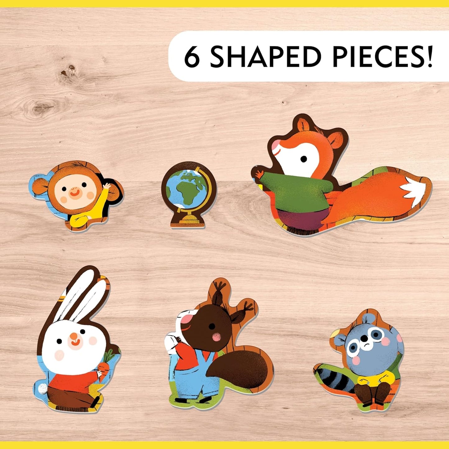 Mudpuppy Forest School 25 Piece Floor Puzzle with Shaped Pieces