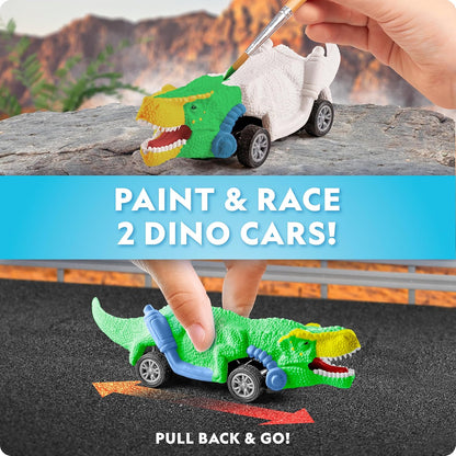 National Geographic Giant Dinosaur Egg Activity Kit – 15+ Dino Crafts, Painting Cars, Clay Models, Dig Brick, Stickers & Learning Guide, Dinosaur Science Toy for Boys & Girls
