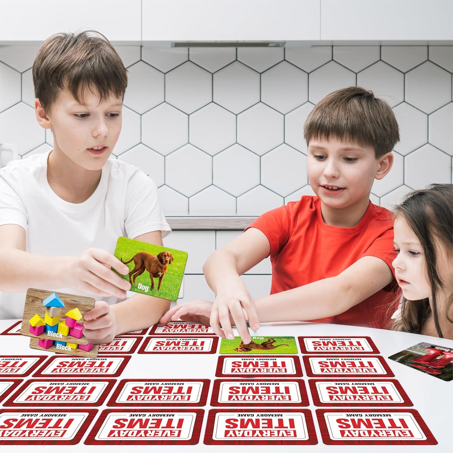Hebayy Wild Animal Matching Game, 80 PCS Realistic Animal Memory Matching Cards for Toddlers 40 Pairs Real Animal Memory Cards Educational Toys for Preschool Boys & Girls 4 5 6 Years Old