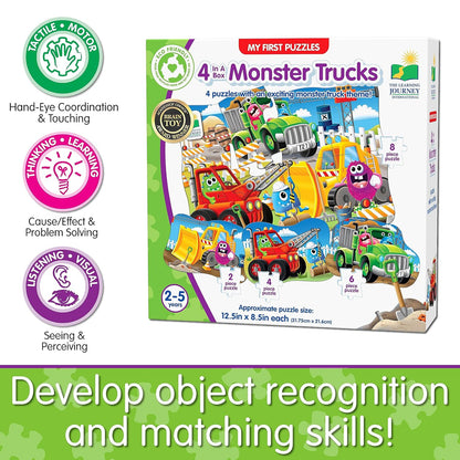 The Learning Journey: My First Puzzle Sets 4-In-A-Box Farm – Farm-Themed Puzzle Sets - Educational Toddler Toys & Activities for Children Ages 2-5