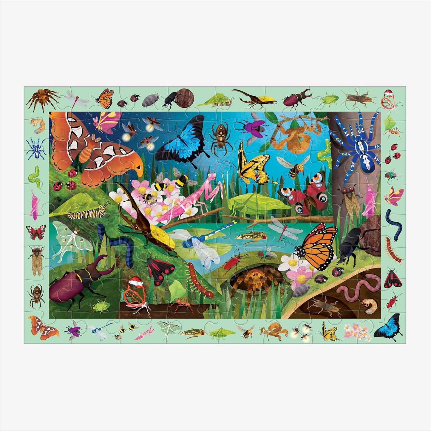 Mudpuppy Rainforest — 64 Piece Search & Find Puzzle Jigsaw Puzzle Featuring Diverse and Exotic Rainforest Animals and Over 40 Hidden Images to Find for Ages 4+