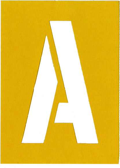 Chartpak Letter and Number Painting Stencils, A-Z and 0-9, 6 Inches H, 35 per Pack (01575)