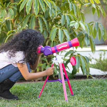 Educational Insights GeoSafari My First Telescope - Mini Telescope for Kids, Toddler Space Toy, Beginner STEM Learning, Science Gifts for Boys & Girls Ages 4+