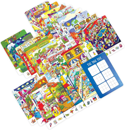 OOLY Connect the Dots Activity Cards for Kids - 24 Connect the Dots Cards with Bonus Tic Tac Toe, Screen-Free Travel Activity, Ages 4+