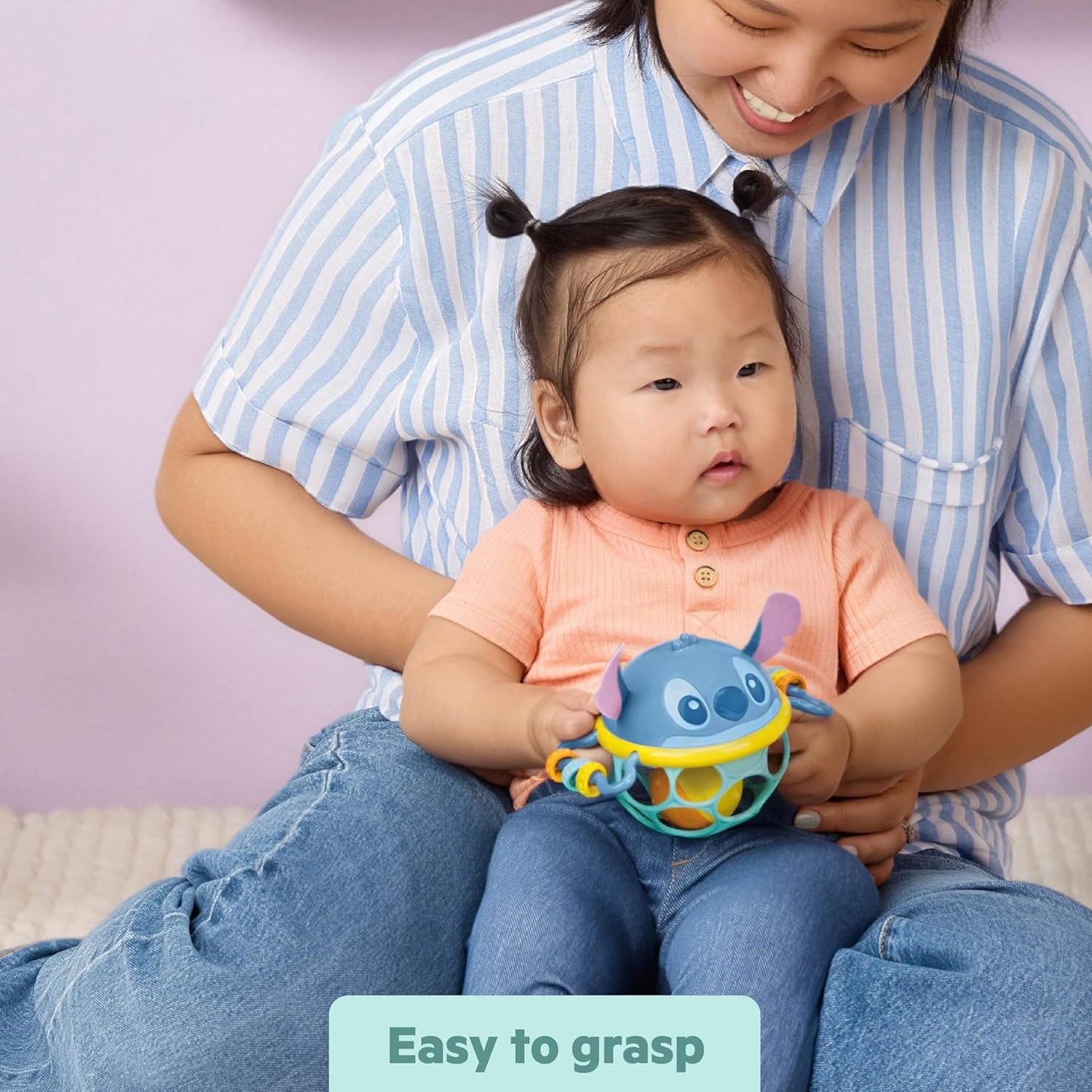 Bright Starts Oball Musical Toy, Jingle & Shake Pal, BPA-Free Easy-Grasp Baby Rattle Toy, Ages Newborn+
