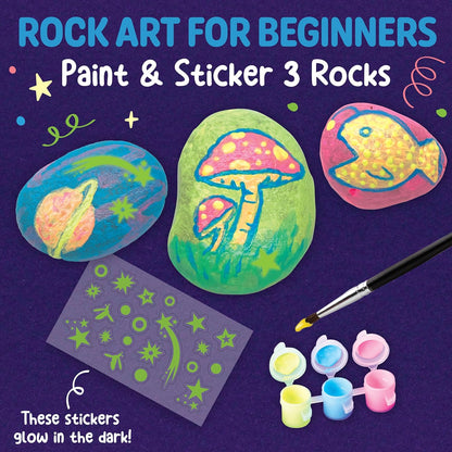 Creativity for Kids Rock Painting Kit - Glow in the Dark Rock Kit: Crafts for Kids, Painting Rocks Arts and Crafts, Kids Gift (Ages 6+)