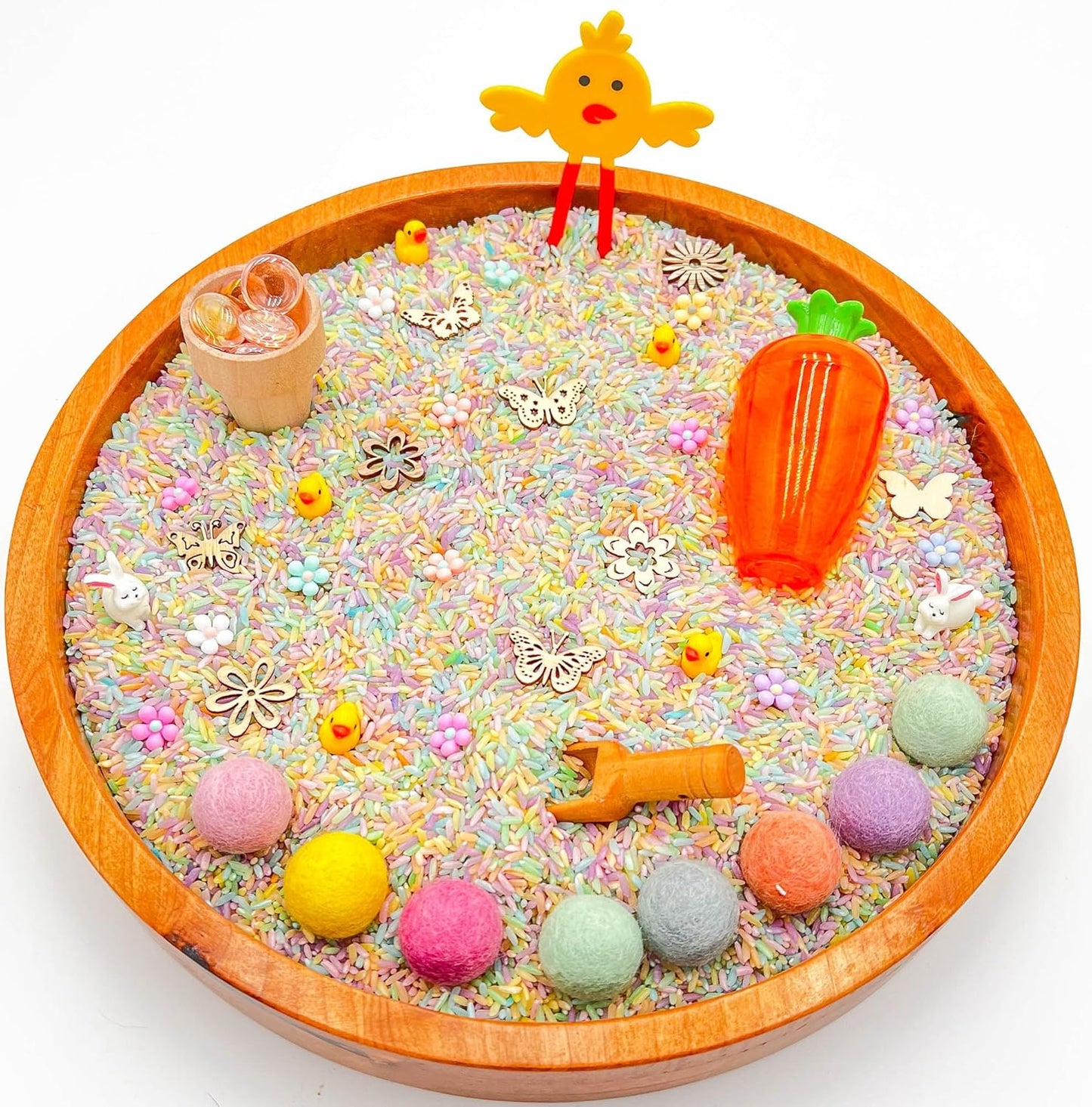 Kids Sensory Bins Montessori Sensory bin, Sensory Toys, Sensory Bins, Sensory Bin for Preschoolers (Pastel Bunny)