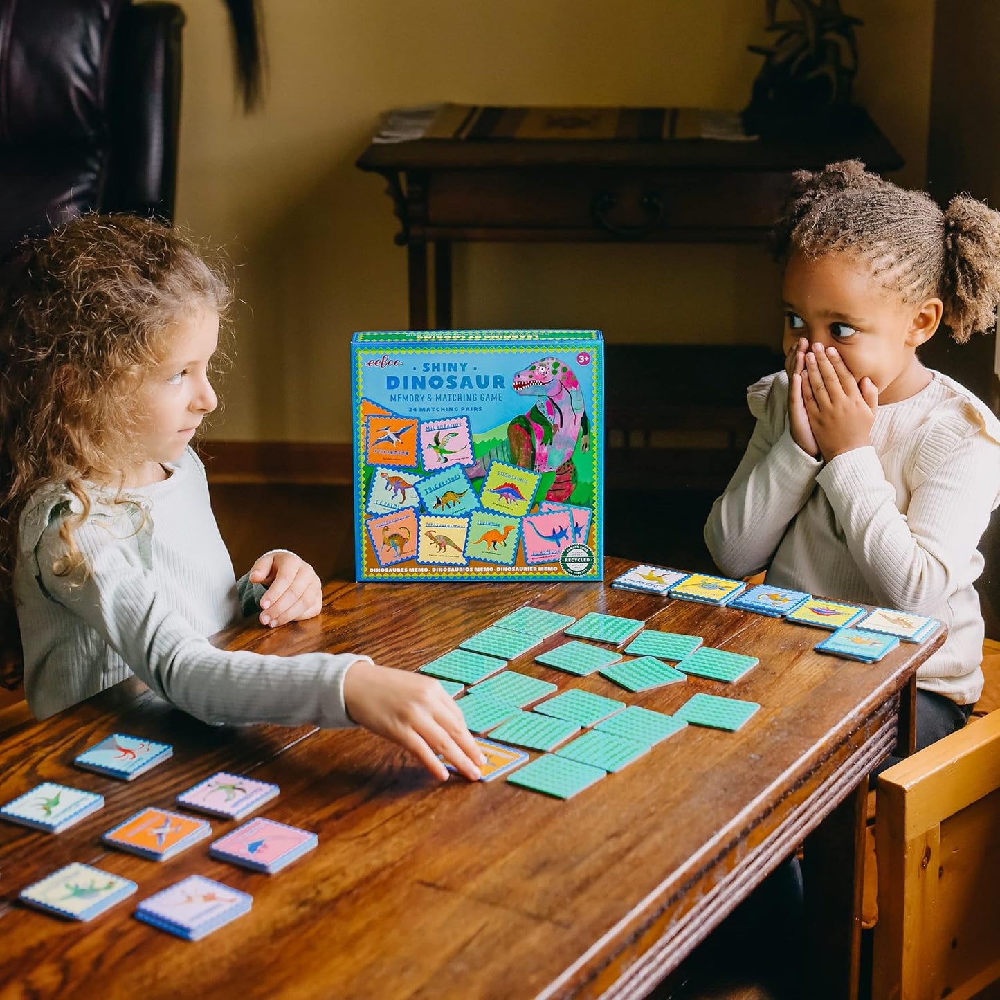 eeBoo: Memory and Matching Game - Life on Earth- 24 Pairs, Develops Recognition, Concentration, Memory & Vocabulary Skills, Age 3+