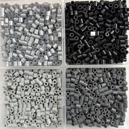 OEEKOI 5500Pcs Fuse Beads - 5mm Bulk Melting Beads for Crafts, Ideal for Christmas Birthday Gifts,Clear