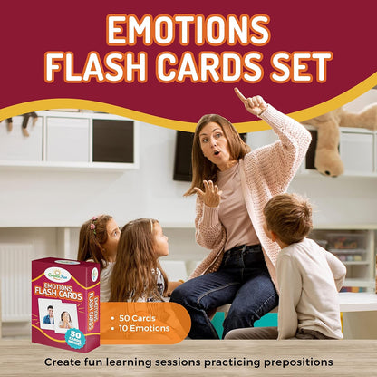 49 Preposition Vocabulary Builder Flash Cards Vol 1 Includes 7 Picture Card Prepositions with 5 Sequencing Learning Games for Kids, Parents, Teachers, ESL, Speech Therapy, Autism, ABA and Homeschool