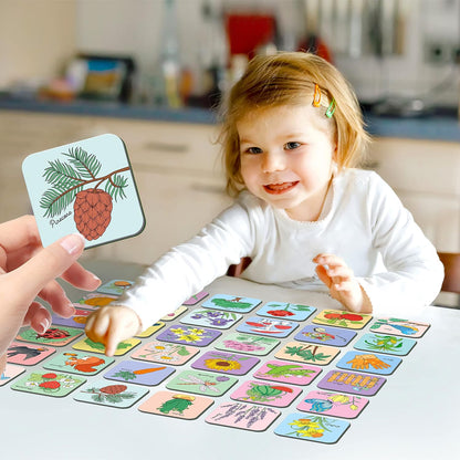 Memory Matching Game, 72 PCS Sight Words Matching Cards for Kids, 36 Pairs Memory Cards, Educational Toy for Children to Learn Sight Words 5+ Years Old