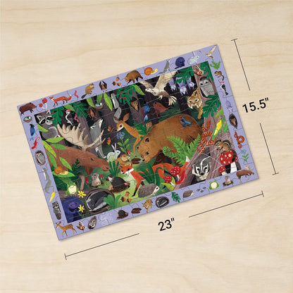 Mudpuppy Rainforest — 64 Piece Search & Find Puzzle Jigsaw Puzzle Featuring Diverse and Exotic Rainforest Animals and Over 40 Hidden Images to Find for Ages 4+