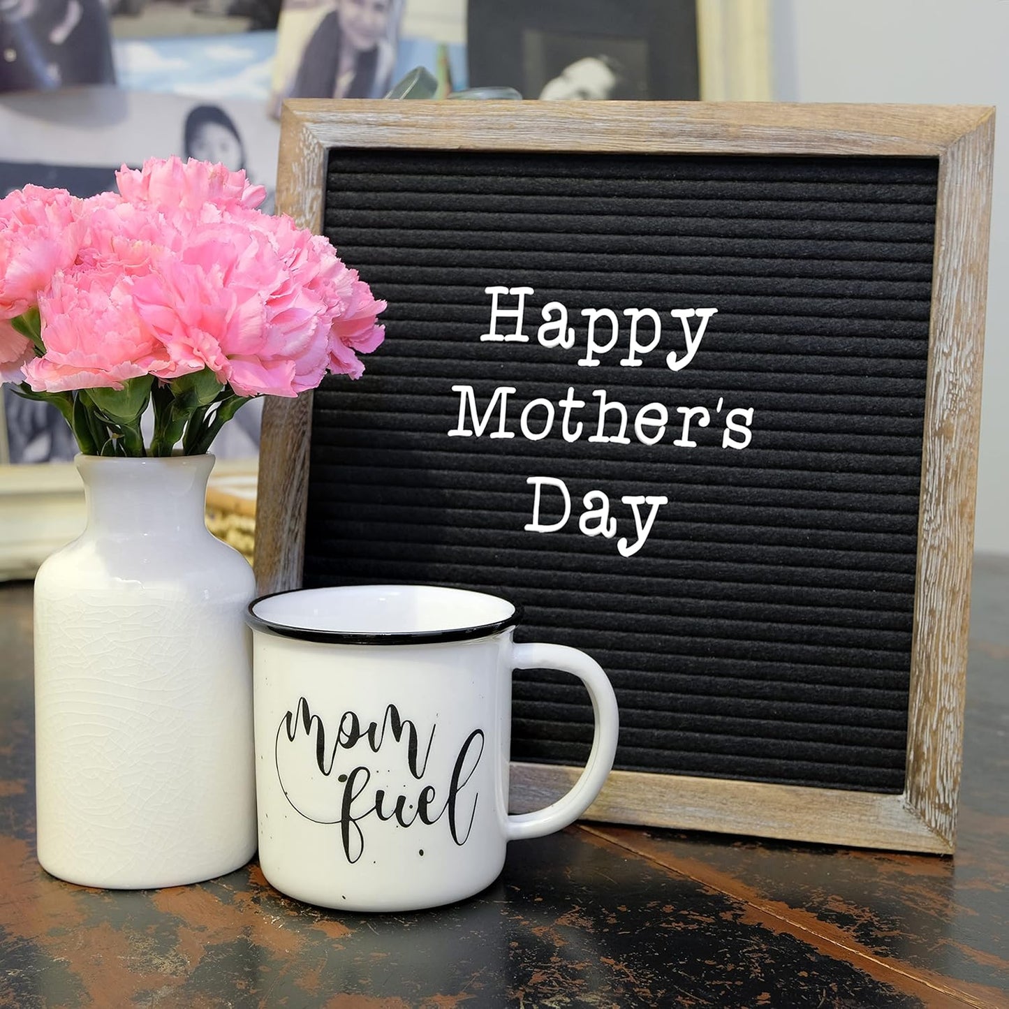 Skinny Felt Board Letters Only Set NO BOARD INCLUDED, Rae Inspired Font Farmhouse Decor Accessory, 2 Inch White Plastic Letters Numbers Symbols For Changeable Felt Letter Board Message Bulletin