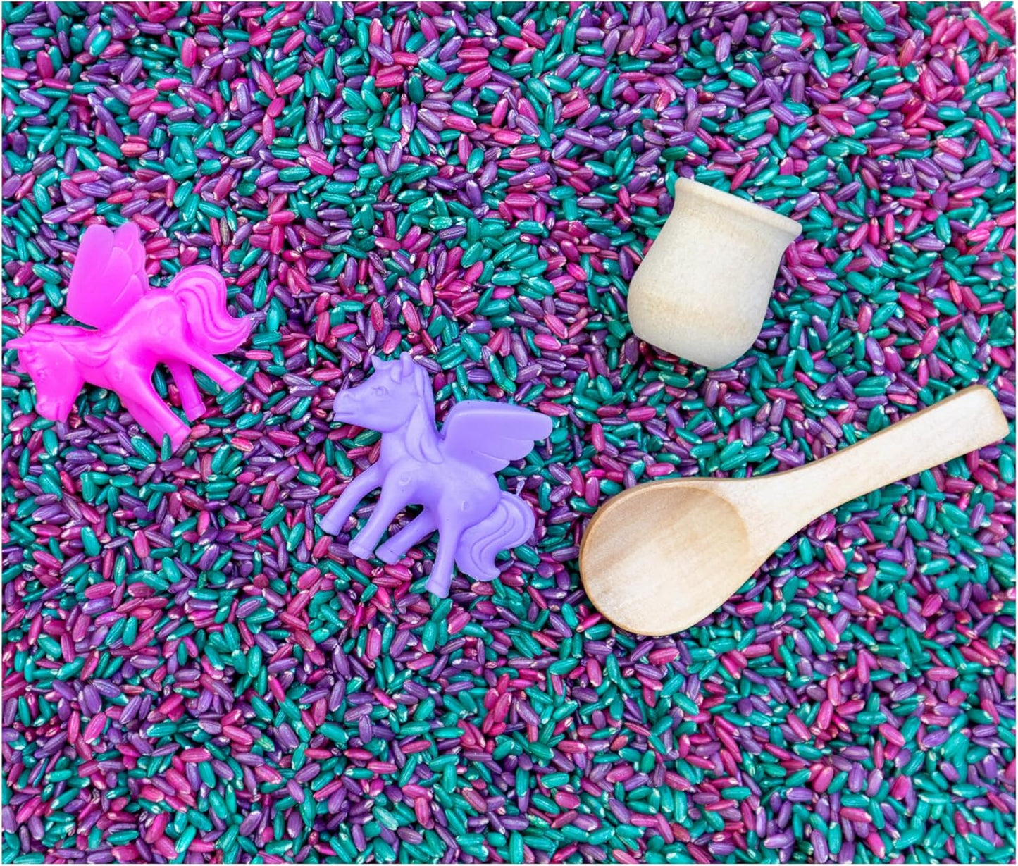 Sensory Rice, Sensory Bin Filler, Sensory Filler, Sensory Bins, 4th of July Toys, Sensory Bin Tools, Sensory Table Filler (4th of July Sensory Rice, 4 Cups)