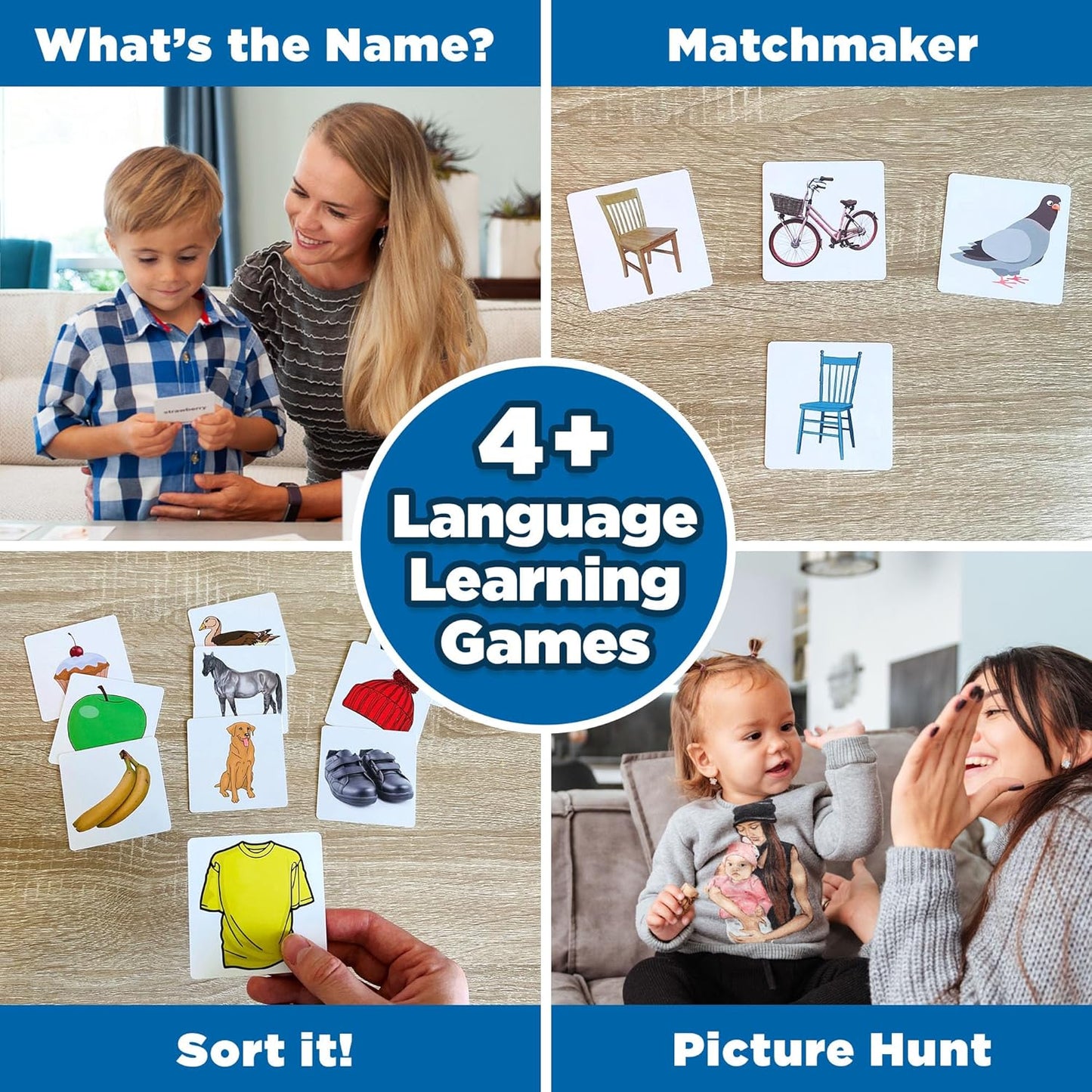 ThinkPsych First Nouns Picture Play Cards | Award Winning | 150 Picture Cards for Speech Development | Autism and Speech Therapy Materials | Best Flash Cards for Toddlers and Homeschool