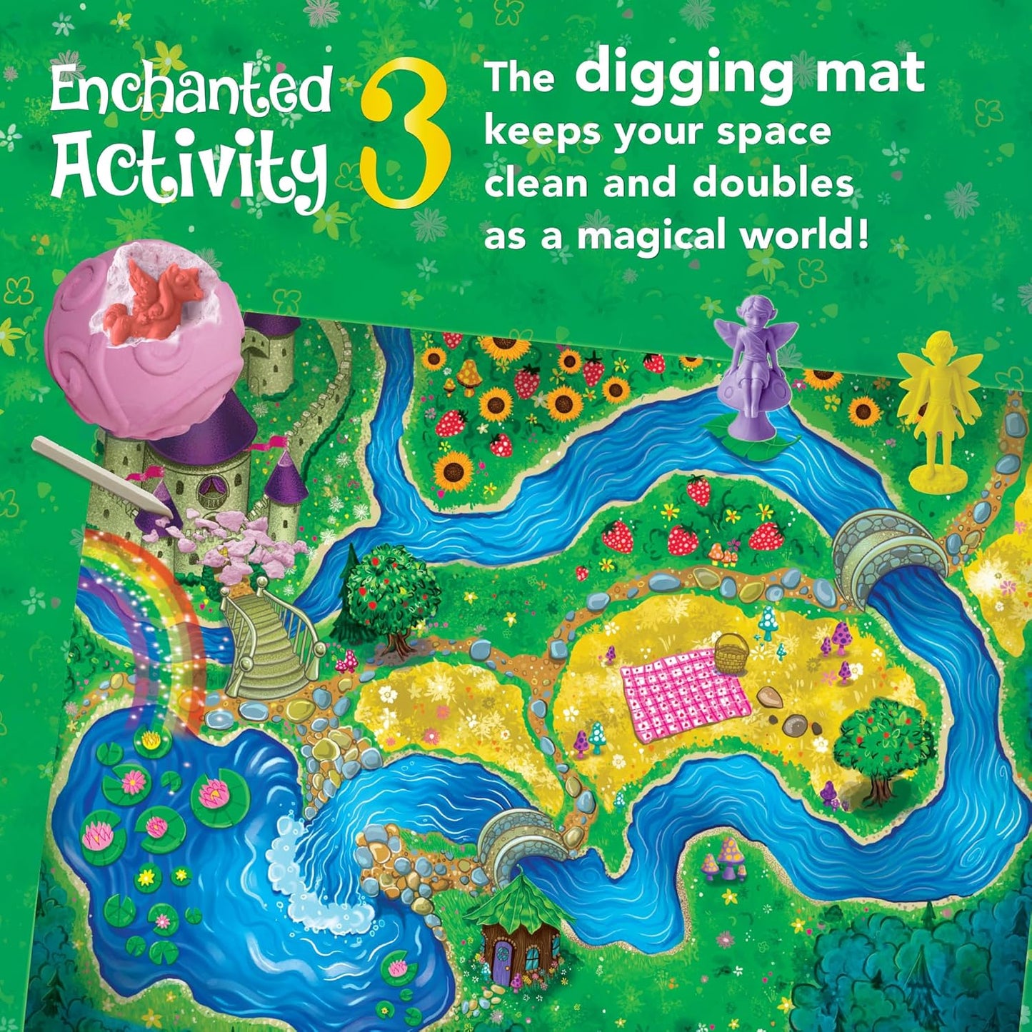 Dig It Up! Enchanted Fairy Dig Discovery Kit - Includes Fairy Wings, 3 Fairy Orbs & Digging Tools