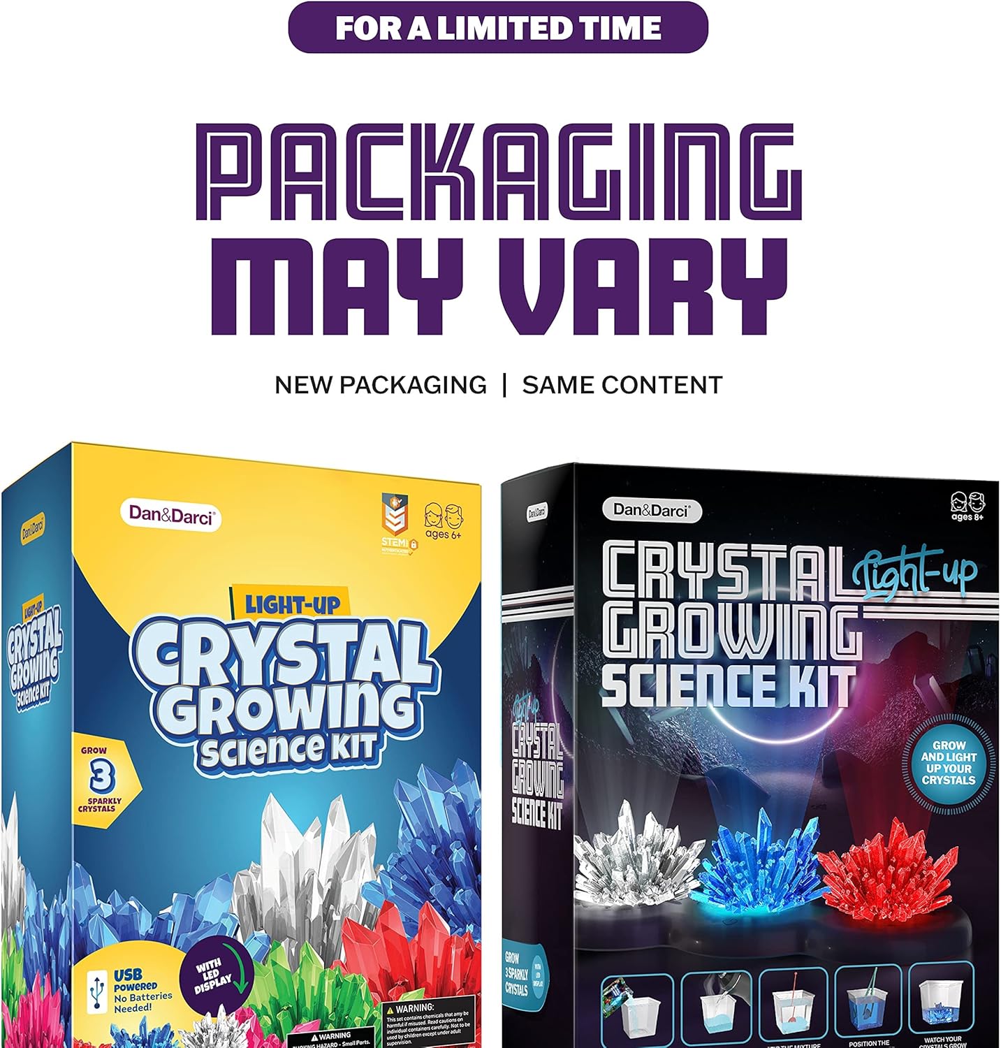 Crystal Growing Kit for Kids - Science Experiments for Boys and Girls Ages 6-12 Year Old Girl Gifts - Boy Toys STEM Crafts Activities, DIY Projects - Gift for Kids Age 6 7 8 9 10 11 12