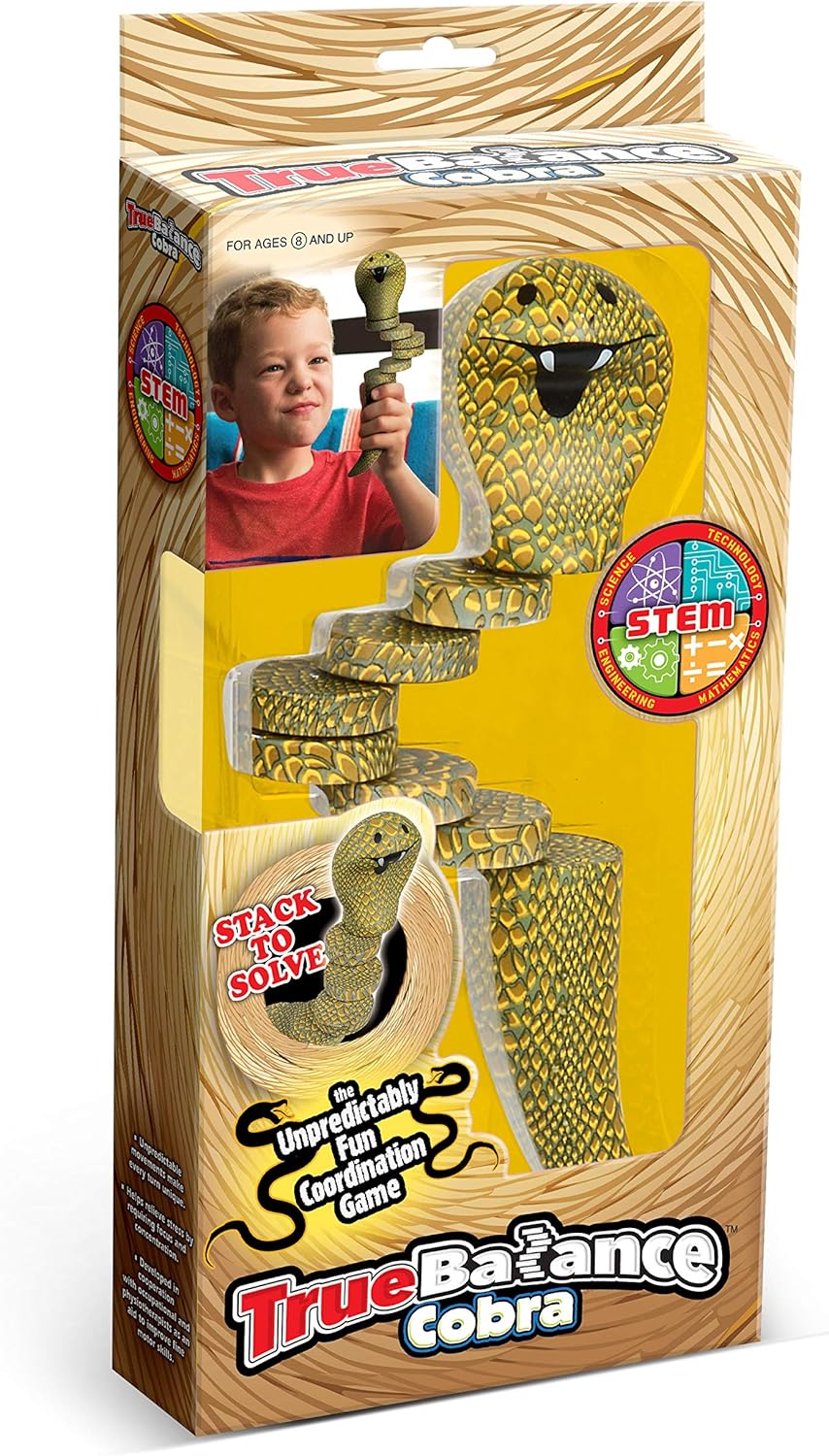 TrueBalance Coordination Game | Handheld Balance Toy for Adults and Kids | Improves Fine Motor Skills (Glow in The Dark)