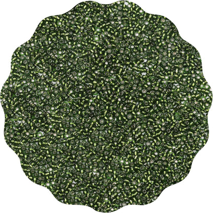 10100 Pcs Size 11/0 Glass Seed Beads, 2 mm Dark Green Small Mini Spacer Loose Pony Beads for Jewelry Making and DIY Crafts - Colors A