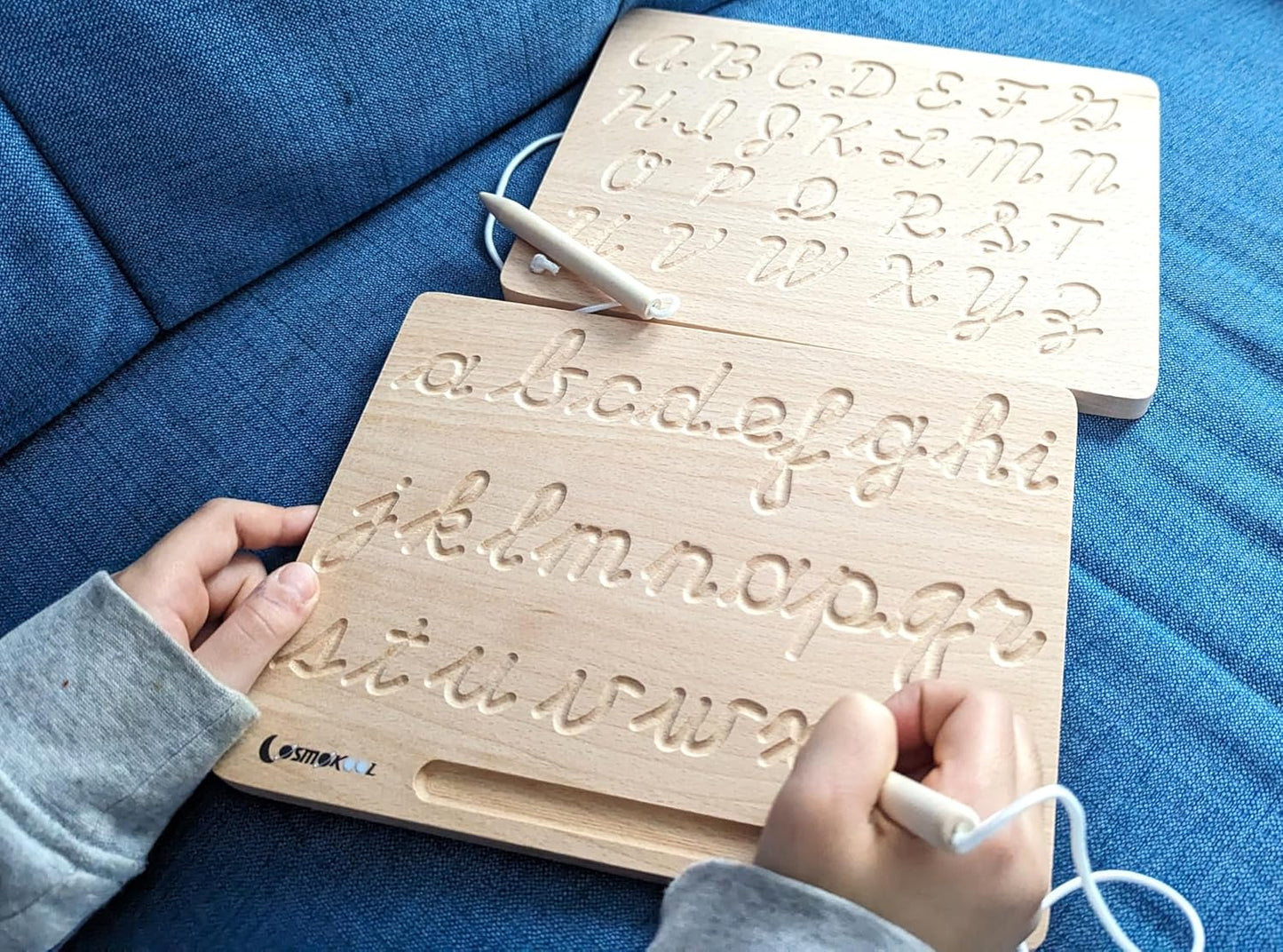 Montessori Alphabet Tracing Boards Alphabet Letters ABC Tracing (Cursive)