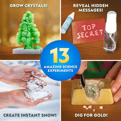 NATIONAL GEOGRAPHIC 2026 Science Kit & Rock Collection Advent Calendar – Jumbo Advent Calendar with 24 Days of Science Experiments, Gemstones & More for Kids, STEM Projects for Kids Ages 8-12