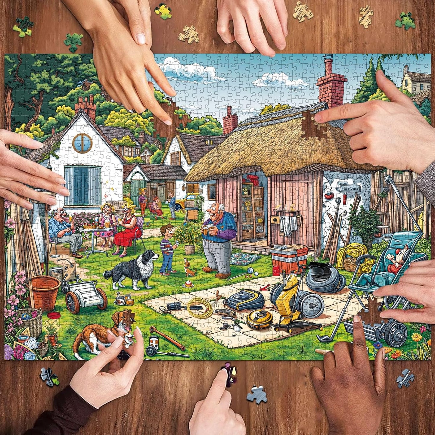 Puzzles for Adults 1000 Pieces,Seaview Campground Jigsaw Puzzle with 1:1 HD Poster, Perfect Interlocking No Dust, Stress Relief Ideal Gift for Family Games
