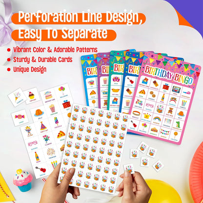 Sight Word Bingo Game, 144 Sight Words Learn to Read Level 1 & Level 2 Bingo Board Game Dolch's & Fry's Words Lists for Kindergarten and Preschool, Grade 1st, 2nd, Kids 4-8 (Up to 25 Players)