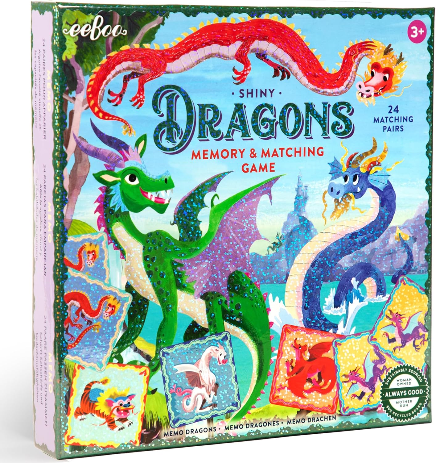 eeBoo: Memory and Matching Game - Life on Earth- 24 Pairs, Develops Recognition, Concentration, Memory & Vocabulary Skills, Age 3+