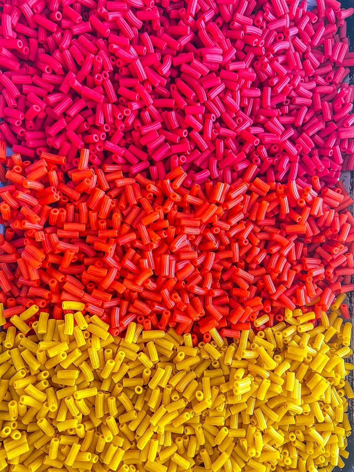 2 Cups of Rainbow Pasta Sensory Bin Filler for Sensory Table - Elbow Noodles