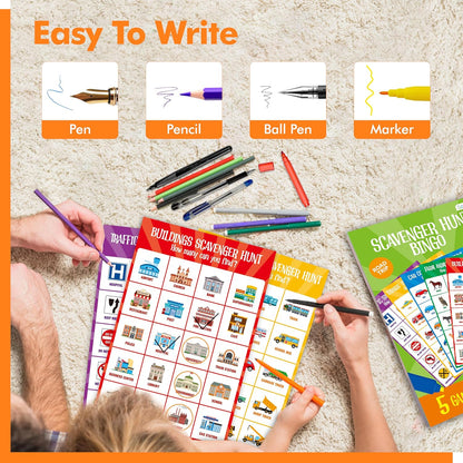Pen Control & Tracing Activity Pad, 80 Tear-off Sheets Alphabet & Number Handwriting Practice Notepad for Kids, Letters A-Z/Numbers1-20/Patterns Tracing Workbook for Plane, Car Travel, Road Trip