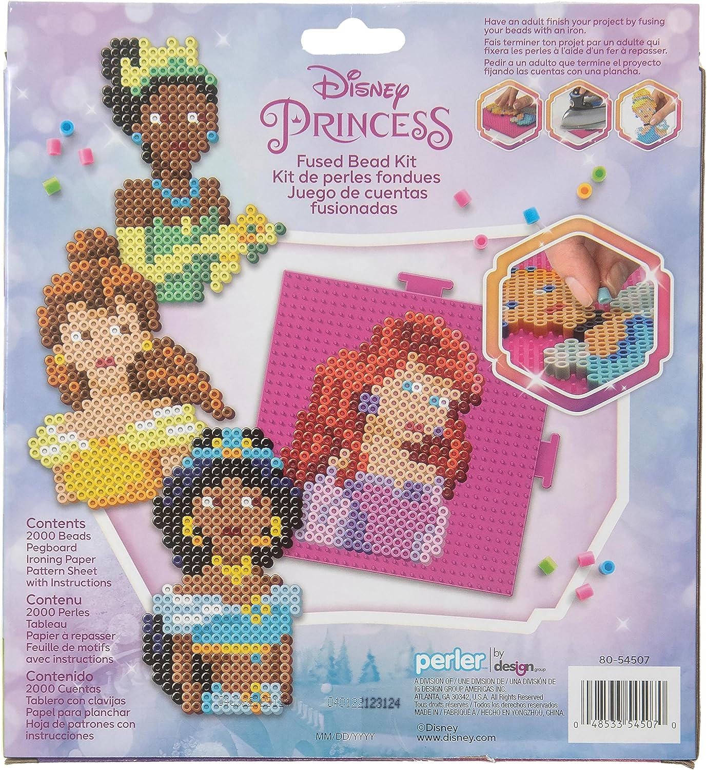 Perler Disney Villain Kid's Craft Bucket, Pattern Sizes Vary, Multicolor 8505