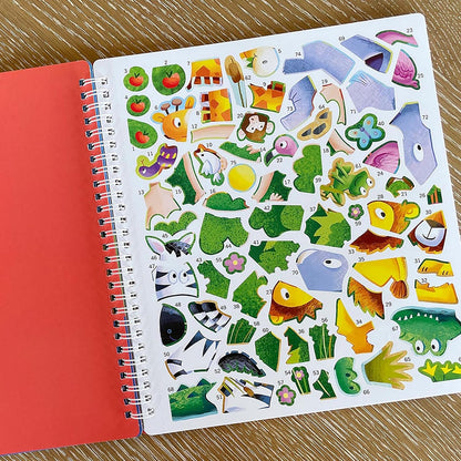 Activity Sticker Book 7 and Up The Life of Jesus Sticker Stories Puzzle Book Explore 10 New Testament Adventures 756 Reusable Stickers Spiral Binding