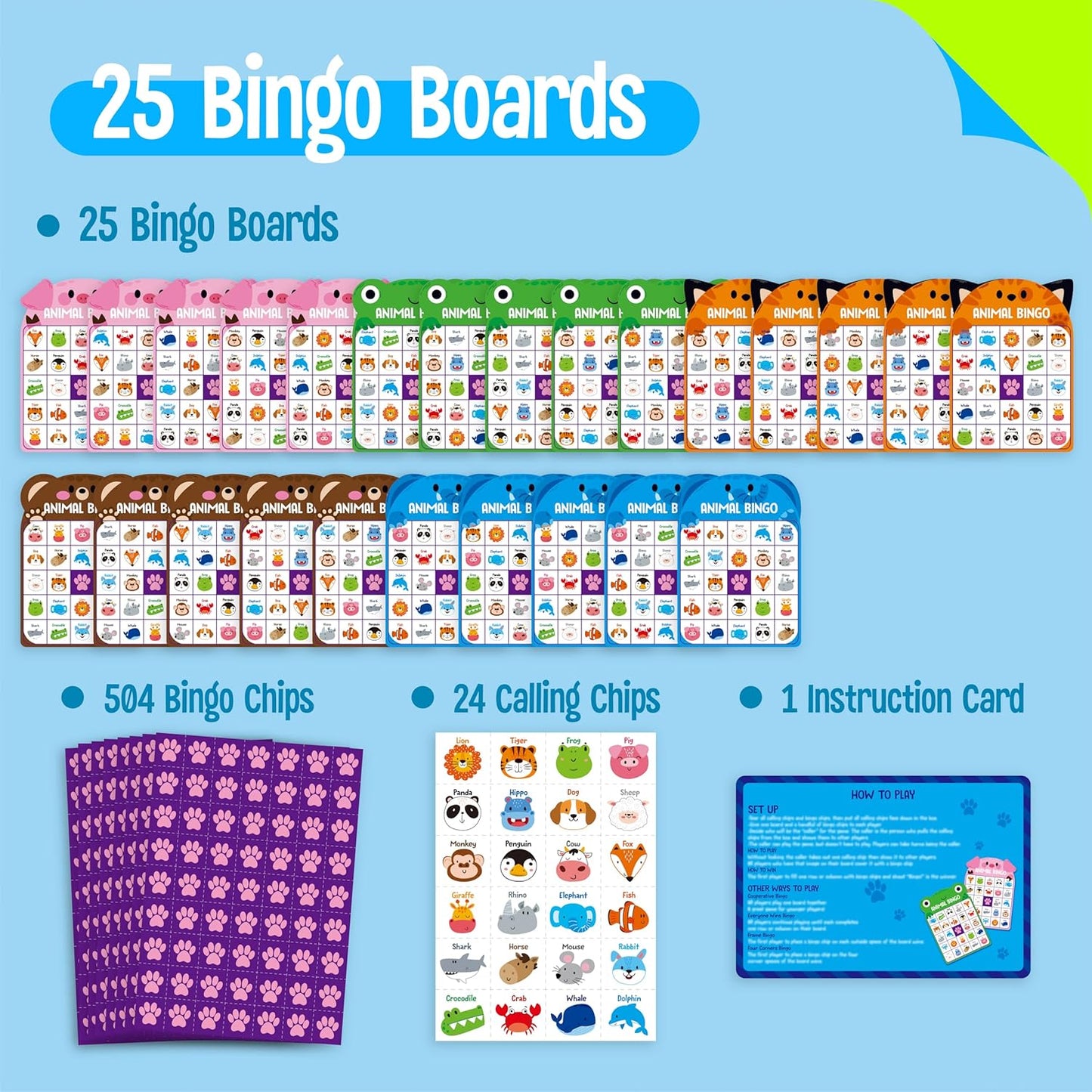 Sight Word Bingo Game, 144 Sight Words Learn to Read Level 1 & Level 2 Bingo Board Game Dolch's & Fry's Words Lists for Kindergarten and Preschool, Grade 1st, 2nd, Kids 4-8 (Up to 25 Players)