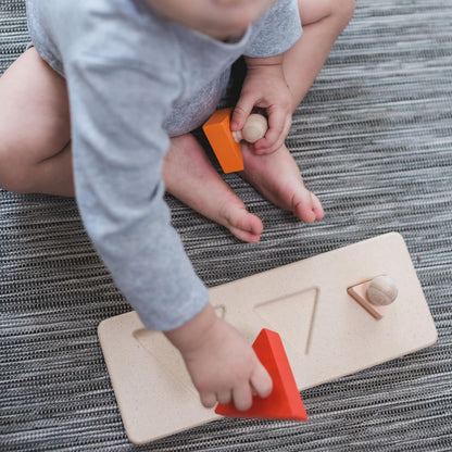 PlanToys® Sorting Boat Toy | Wooden Shape Sorter Toy for Toddlers 3+ | Montessori Educational Boat Puzzle with 6 Blocks | Develops Fine Motor Skills, Shape Matching & Problem-Solving