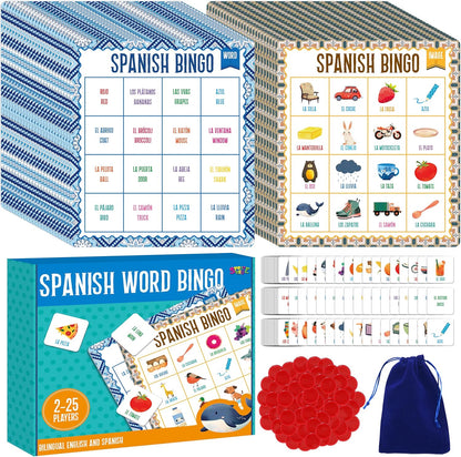 SpriteGru Multiplication & Division Bingo Game, 480 Math Problems, 2 Educational Math Board Game for Kindergarten and Preschool Kids 4-8, Perfect for Classroom & At Home (Up to 25 Players)