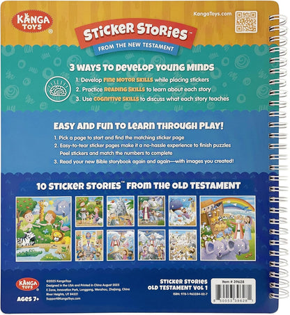 Activity Sticker Book 7 and Up The Life of Jesus Sticker Stories Puzzle Book Explore 10 New Testament Adventures 756 Reusable Stickers Spiral Binding